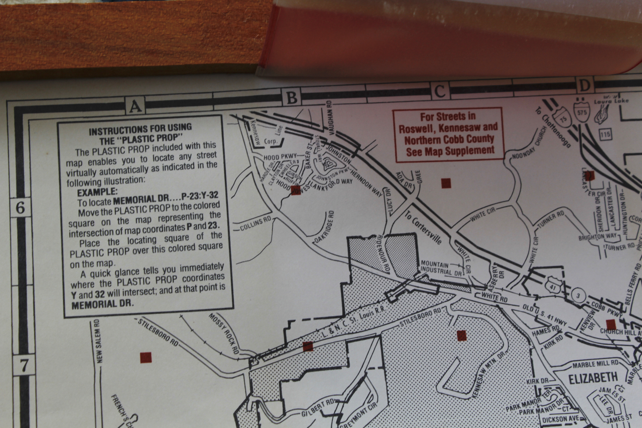 Atlanta Metro Area Pull Down Map
