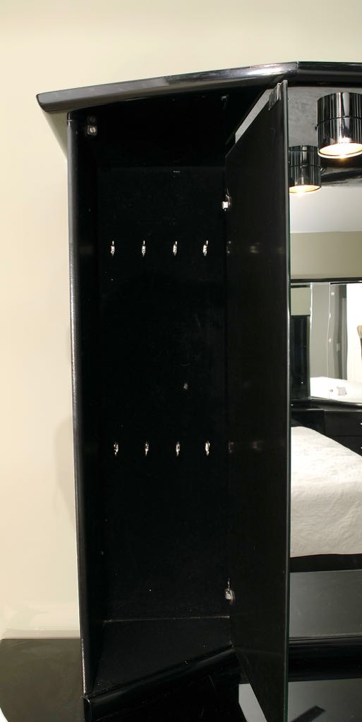 Millenium Black Lacquer Dresser with Mirror