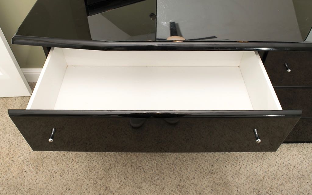 Millenium Black Lacquer Dresser with Mirror