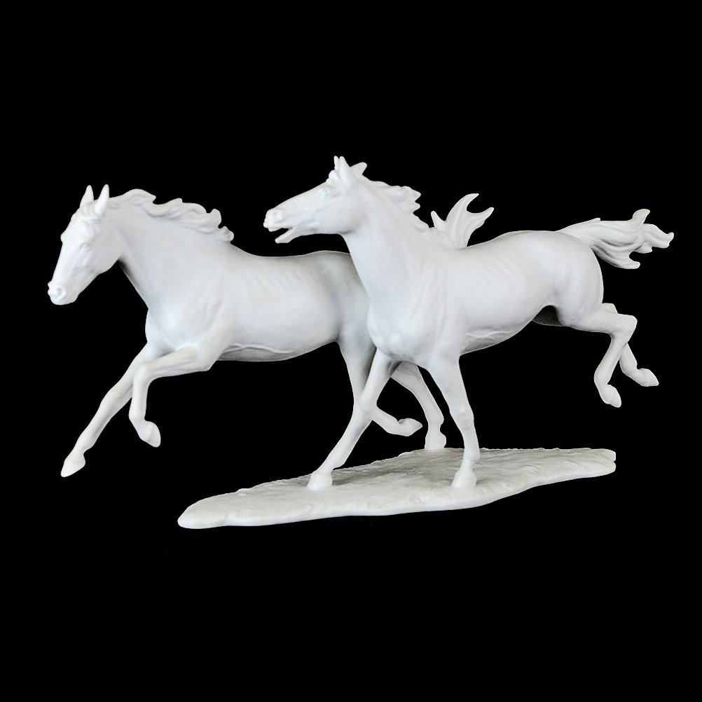 Kaiser Germany Bisque Porcelain Figurine "Two Horses"