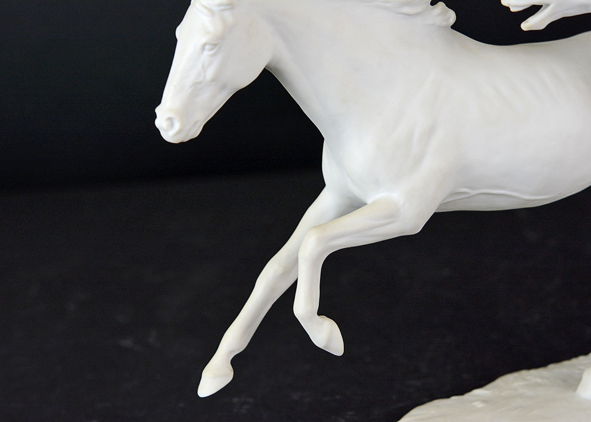 Kaiser Germany Bisque Porcelain Figurine "Two Horses"