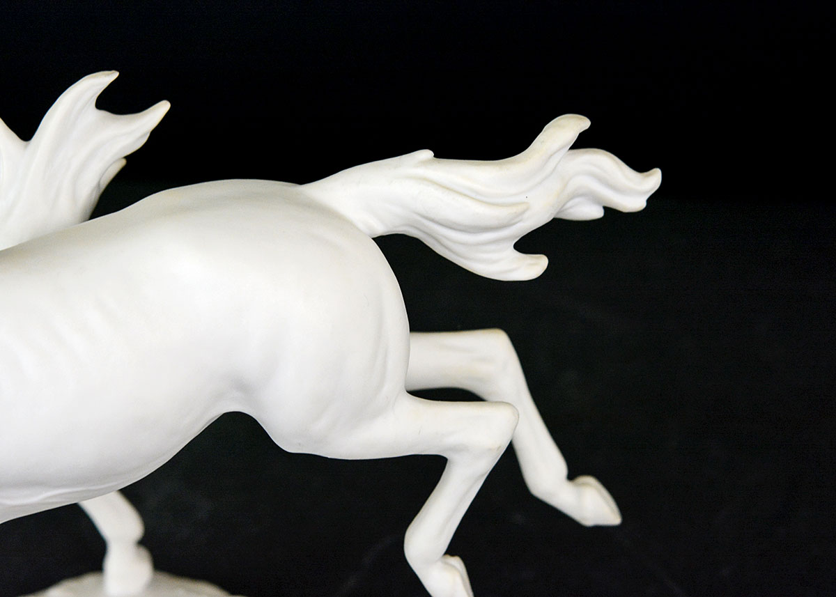 Kaiser Germany Bisque Porcelain Figurine "Two Horses"