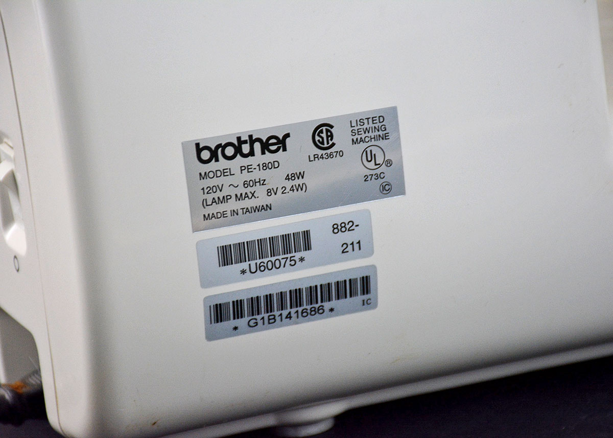 Brother PE-180D Personal Embroidery System and Accessories