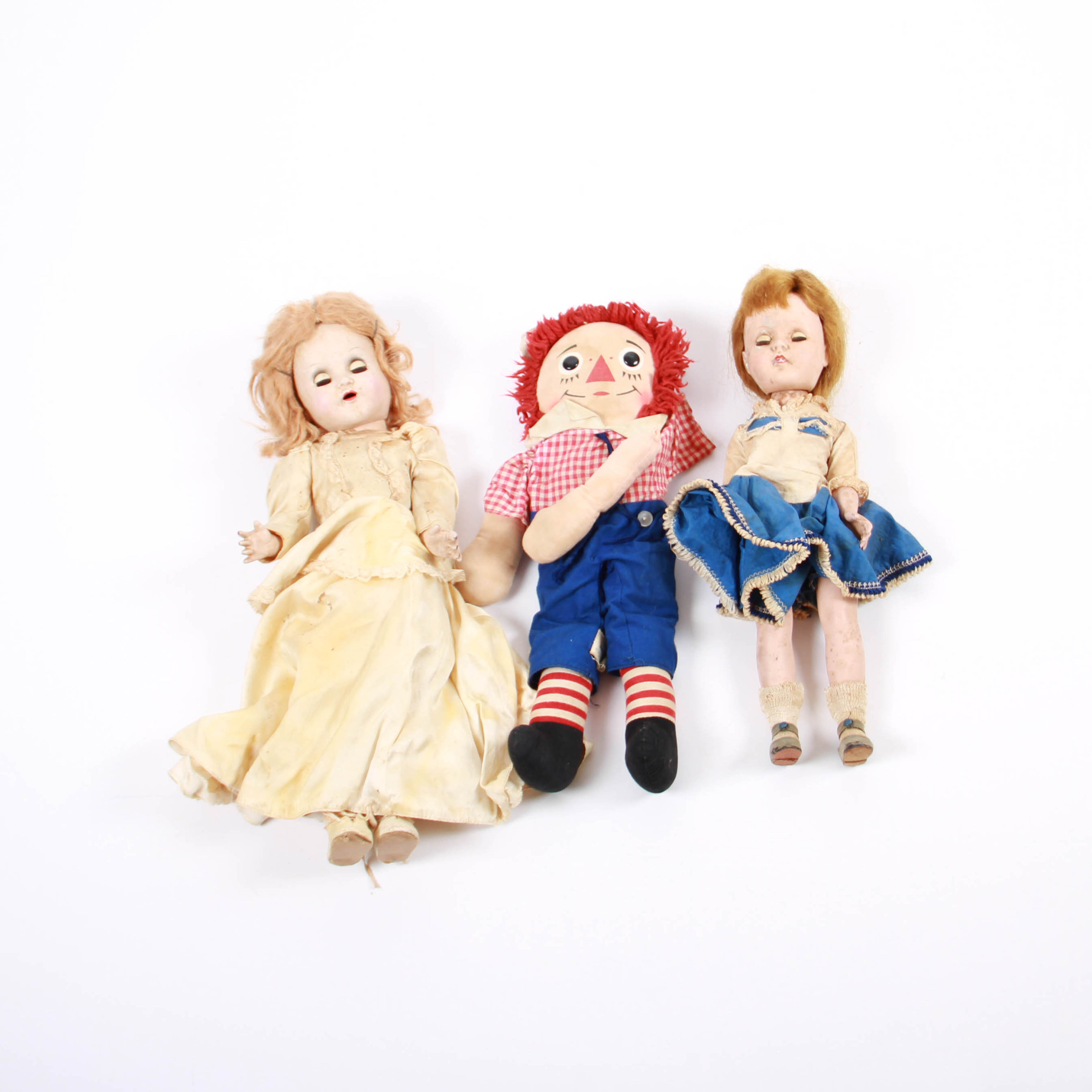"Raggedy Andy" and Other Vintage Dolls