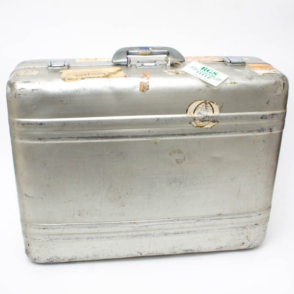 Vintage Zero Halliburton Aluminum Suitcase