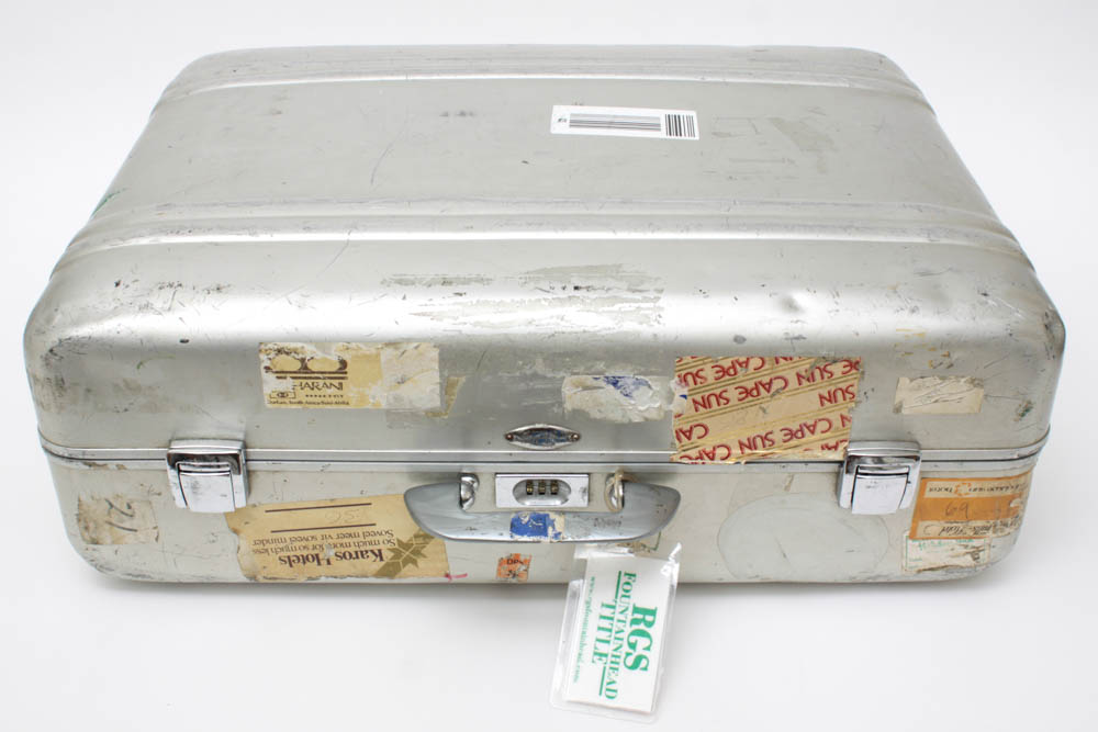 Vintage Zero Halliburton Aluminum Suitcase