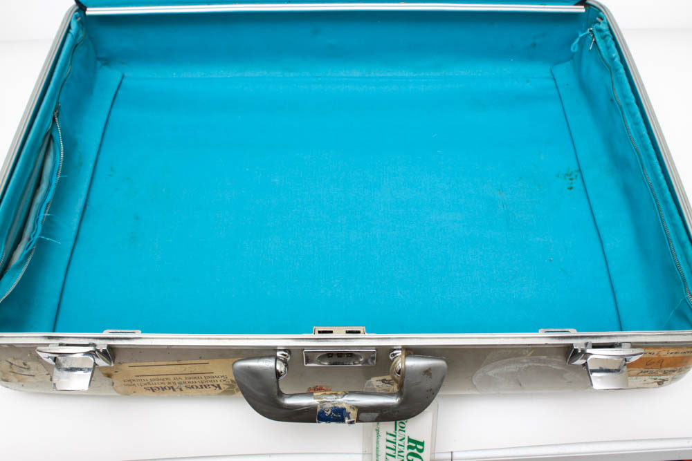 Vintage Zero Halliburton Aluminum Suitcase