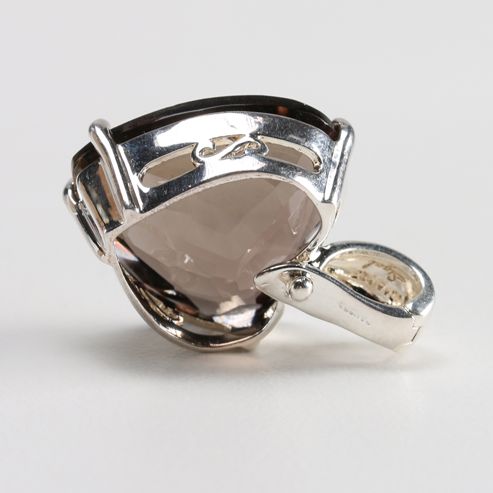 Sterling Silver Leopard Print Bracelet and Silver Tone Necklace