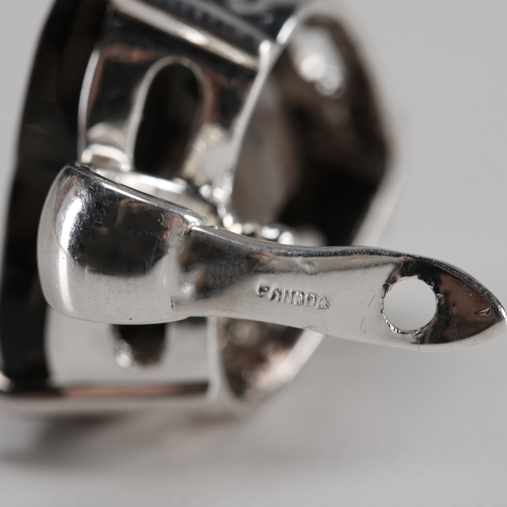 Sterling Silver Leopard Print Bracelet and Silver Tone Necklace