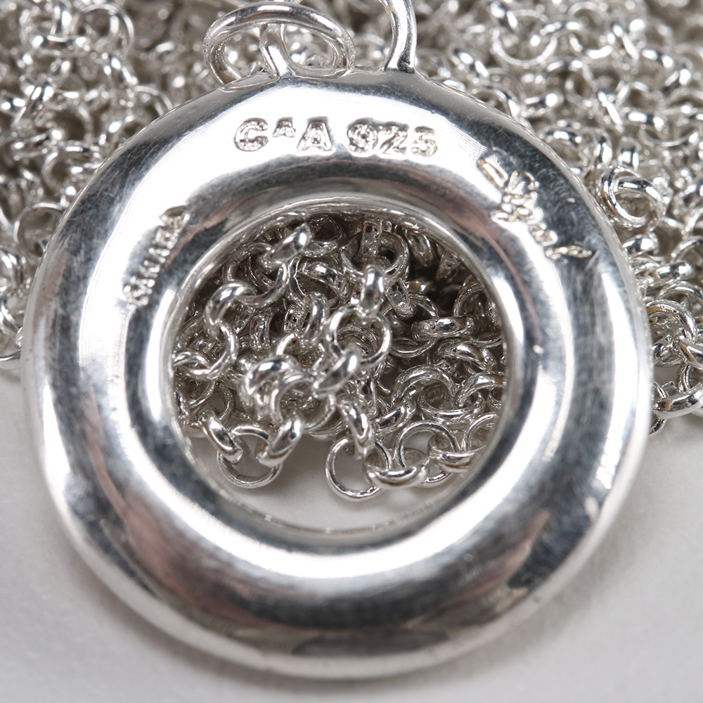 Sterling Silver Leopard Print Bracelet and Silver Tone Necklace