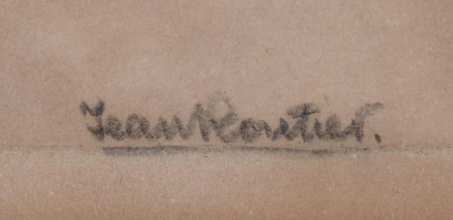 Jean Routier 1926 Wood Engraving "Avenue du Bois de Boulogne"