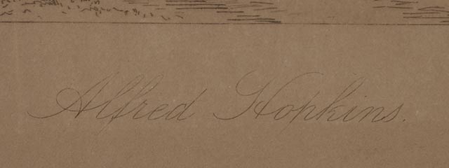 Pair of Antique Drypoint Etchings of Dutch Pastoral Landscapes