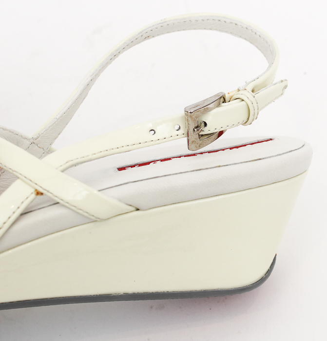 White Prada Sandals