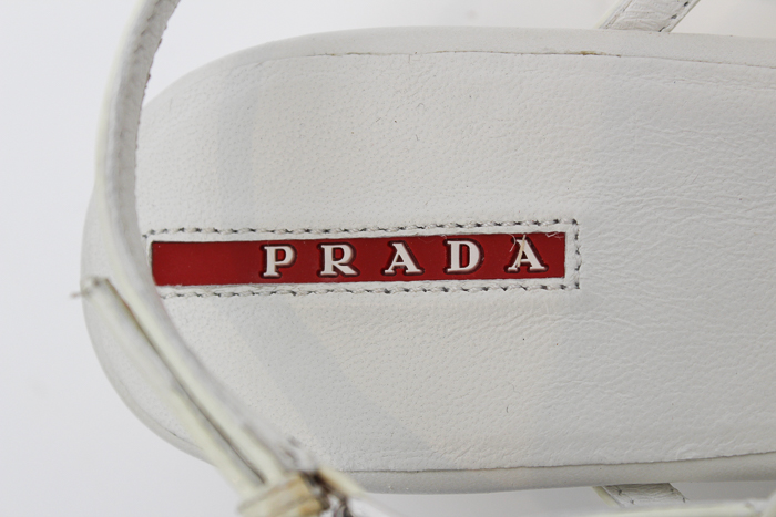 White Prada Sandals
