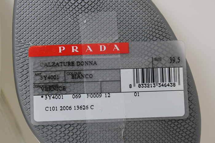 White Prada Sandals