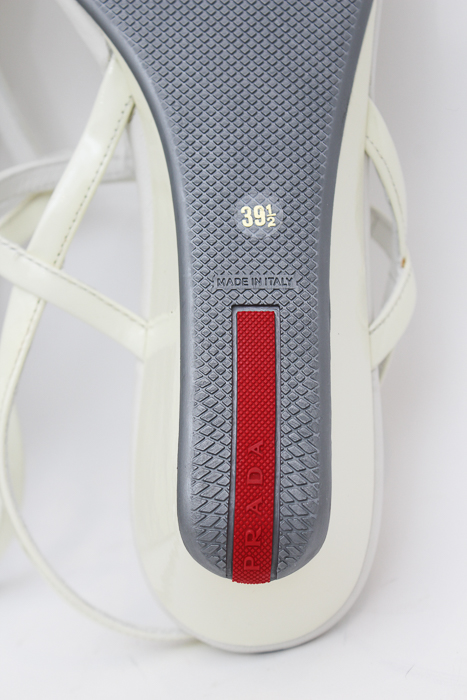 White Prada Sandals