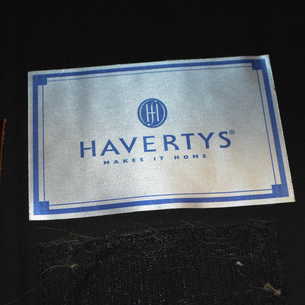 Leather Chair and Ottoman by Haverty's Furniture