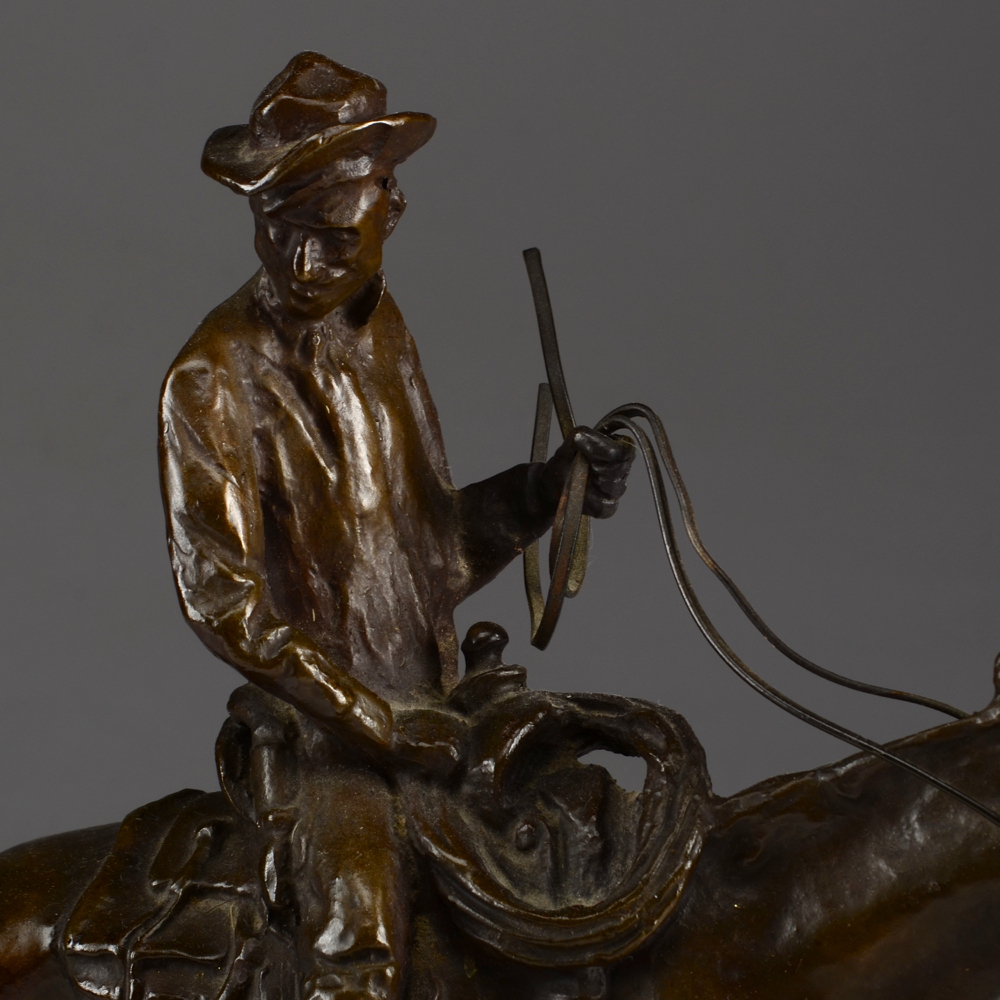 Limited Edition Charles Russell Cast Bronze "Will Rogers" Statuette