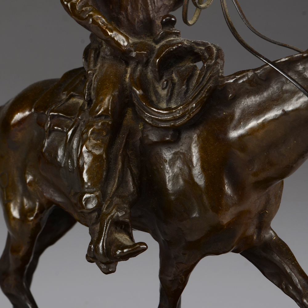 Limited Edition Charles Russell Cast Bronze "Will Rogers" Statuette