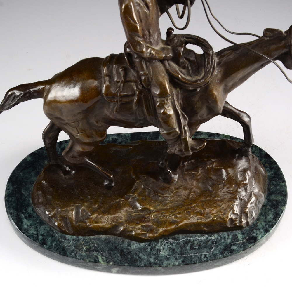 Limited Edition Charles Russell Cast Bronze "Will Rogers" Statuette