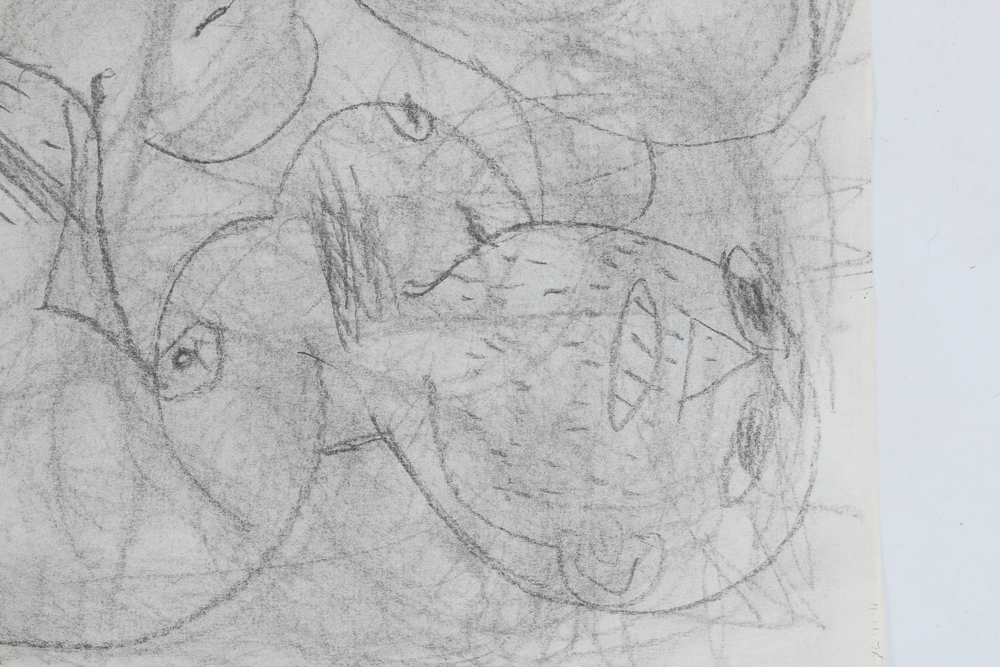 Five Graphite Sketches of Nude Figures