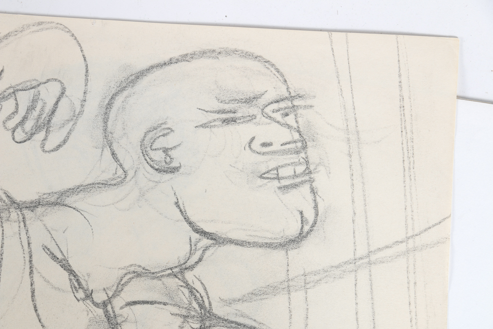 Five Graphite Sketches of Nude Figures