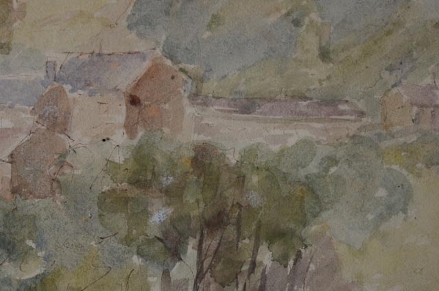 Vera Bassett Original Watercolor Landscape