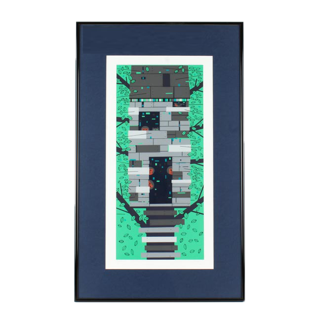 Edie Harper Limited Edition Signed Serigraph "Tree House"