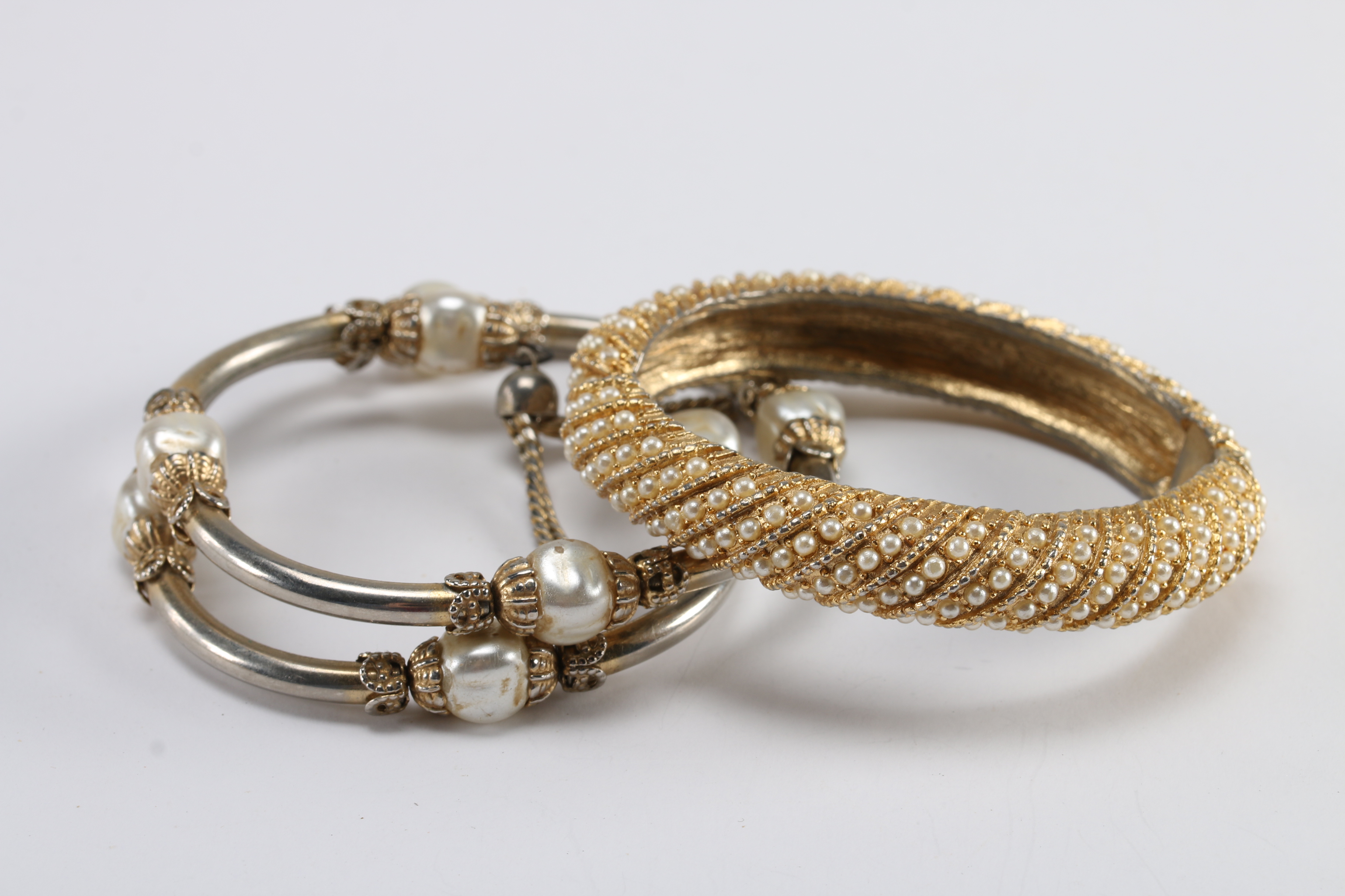 Faux Pearl Costume Jewelry Including Crown Tifari and Marvella Pieces