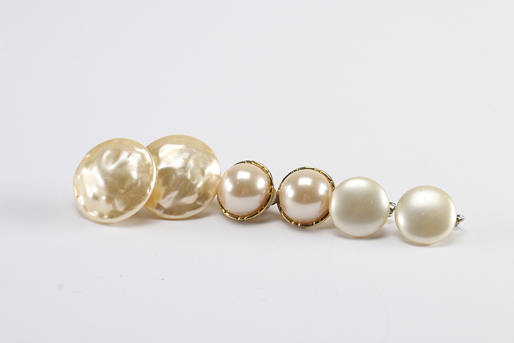 Faux Pearl Costume Jewelry Including Crown Tifari and Marvella Pieces