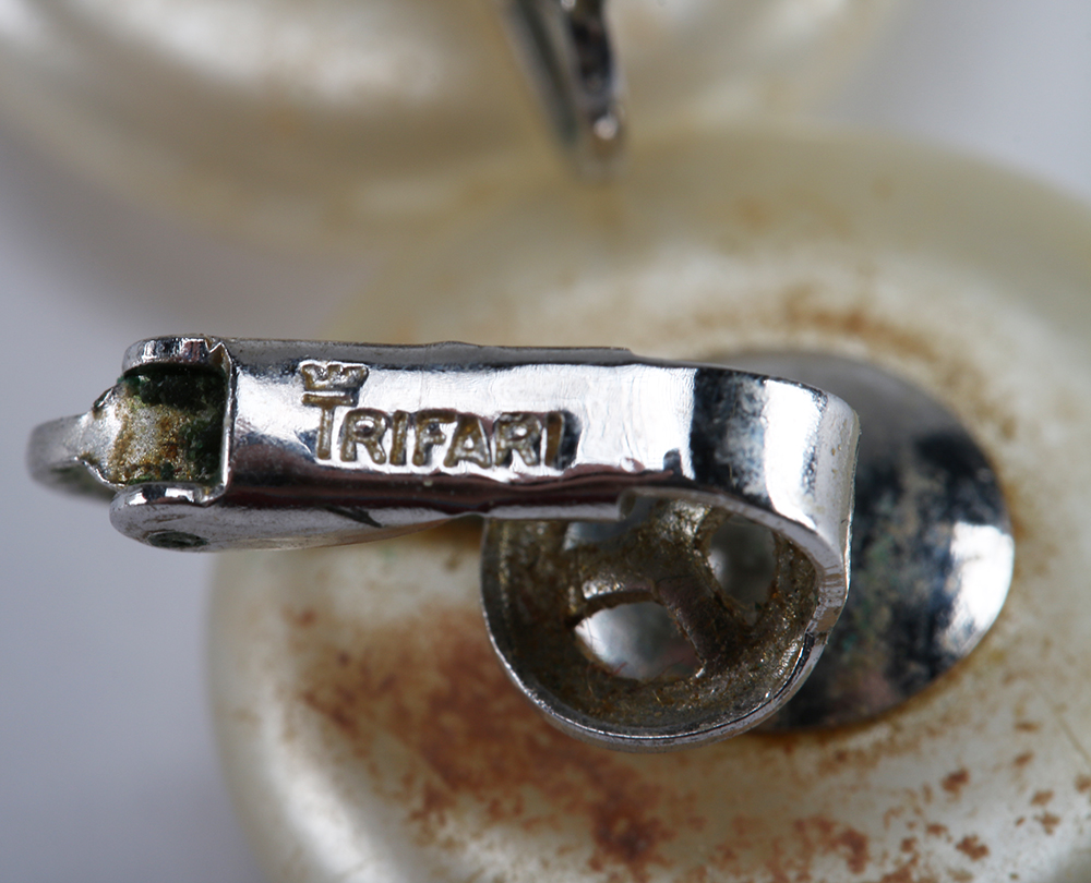 Faux Pearl Costume Jewelry Including Crown Tifari and Marvella Pieces