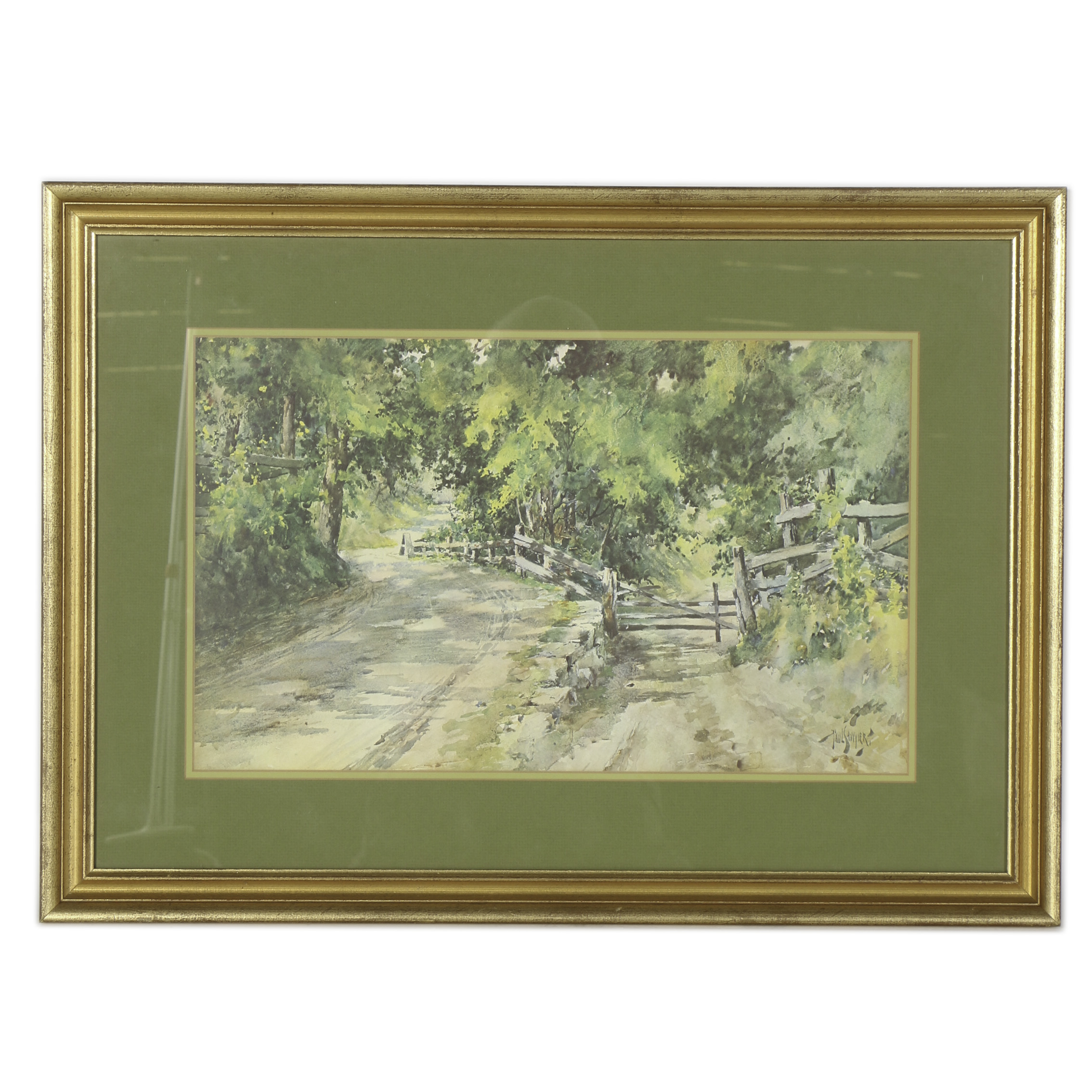 Paul Sawyier Limited Edition Offset Lithograph "A Shady Lane"