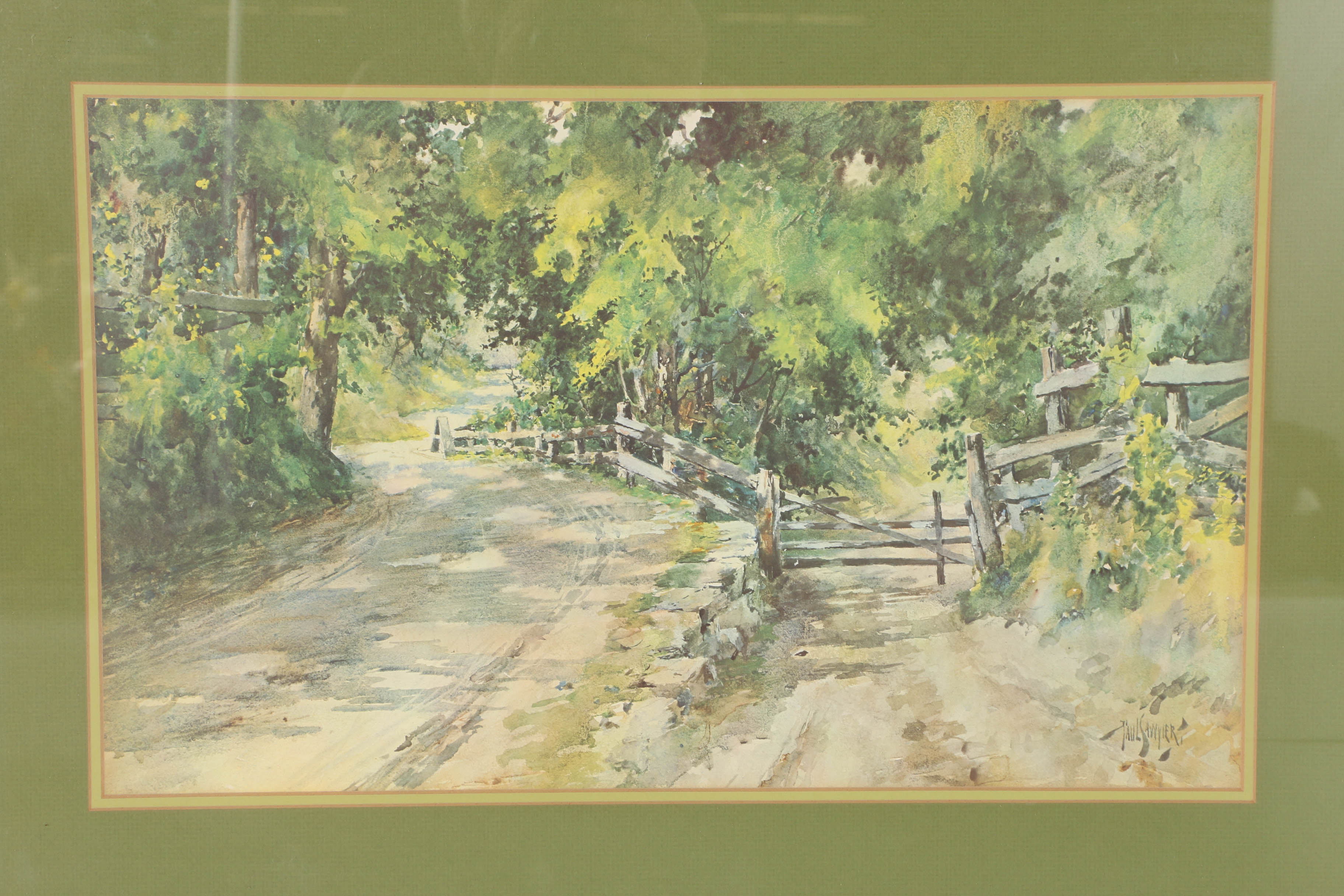 Paul Sawyier Limited Edition Offset Lithograph "A Shady Lane"