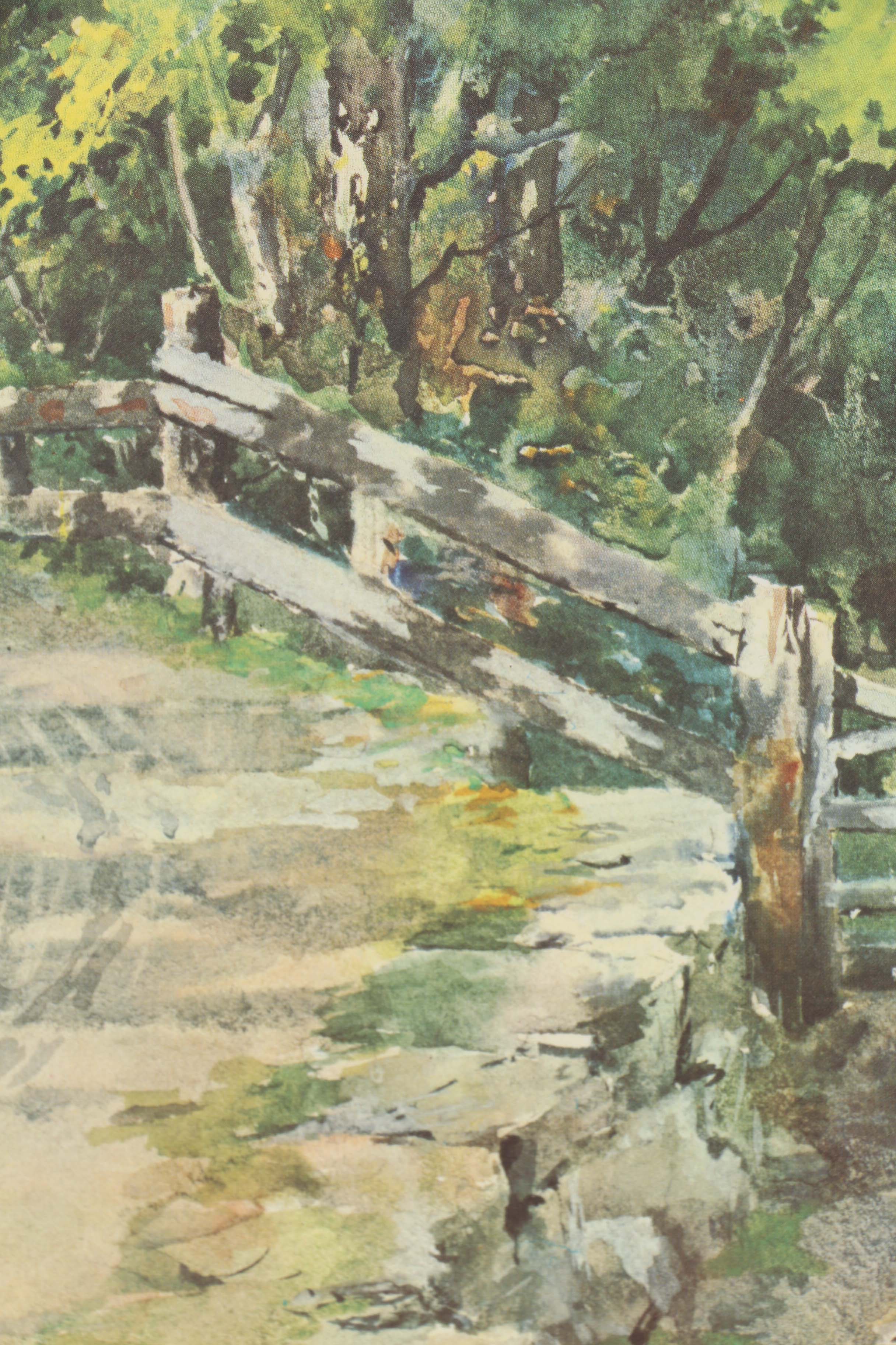 Paul Sawyier Limited Edition Offset Lithograph "A Shady Lane"