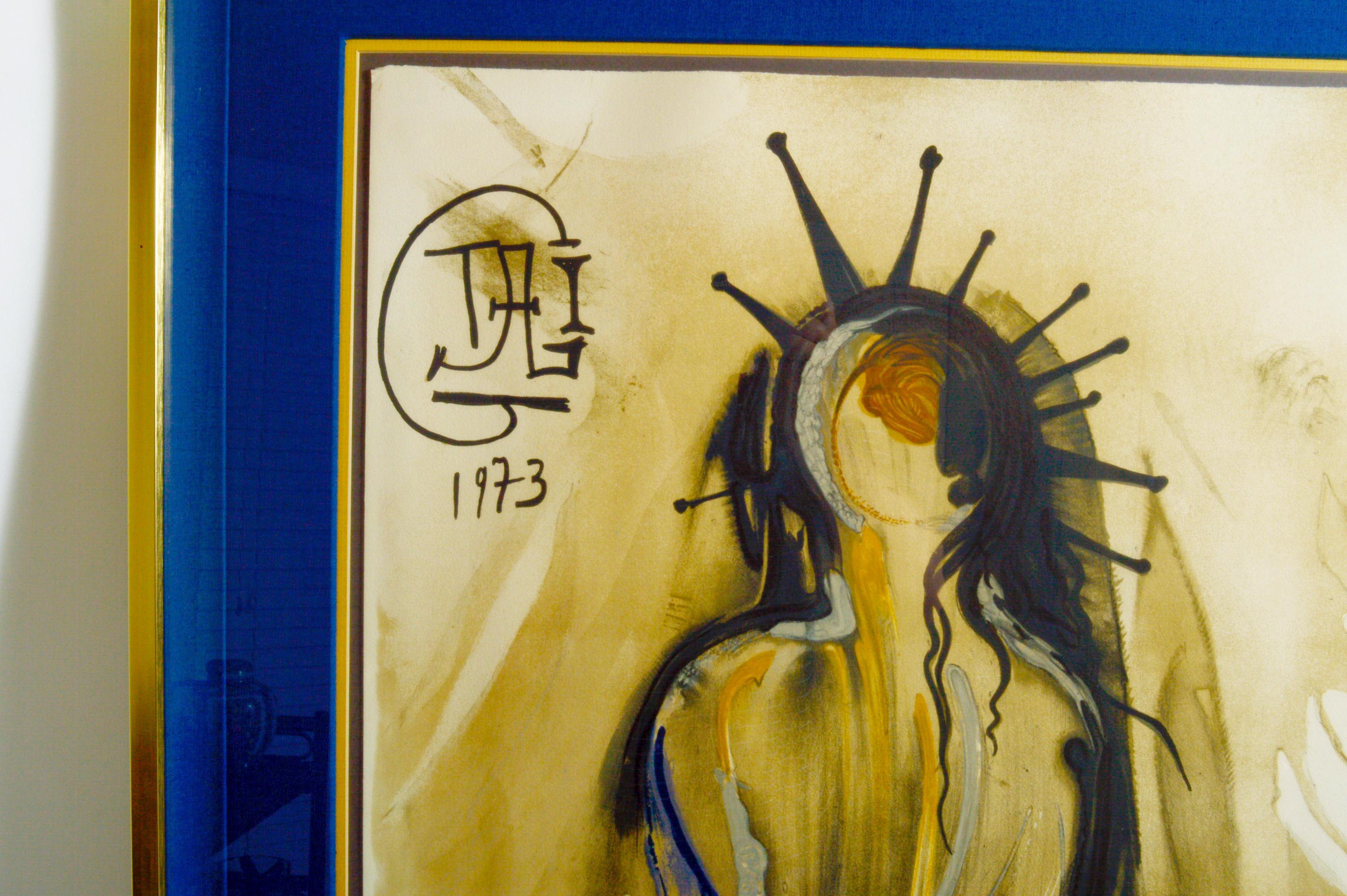 Salvador Dali Limited Edition Lithograph "New York Christ"