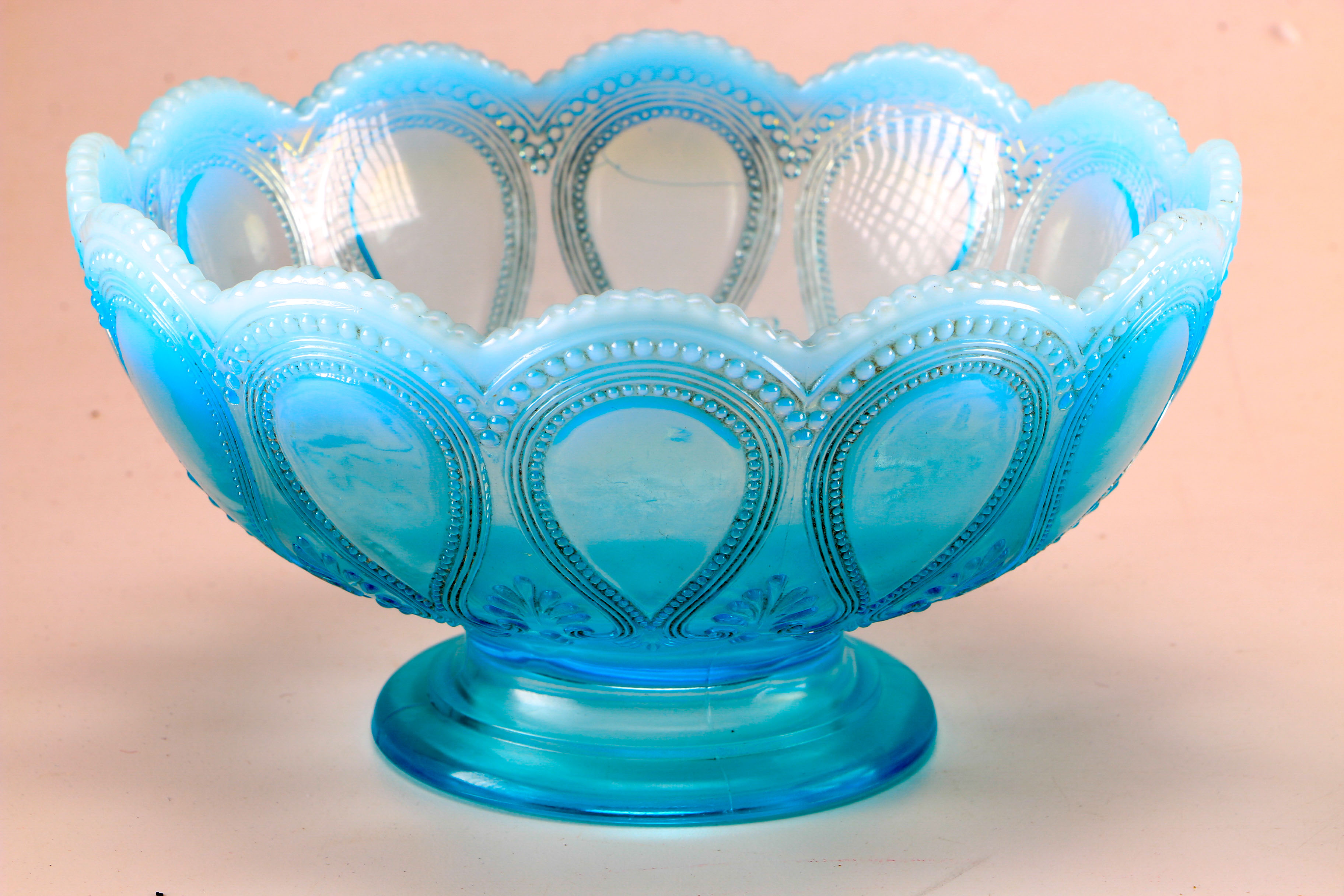Blue Uranium Glass Dishes