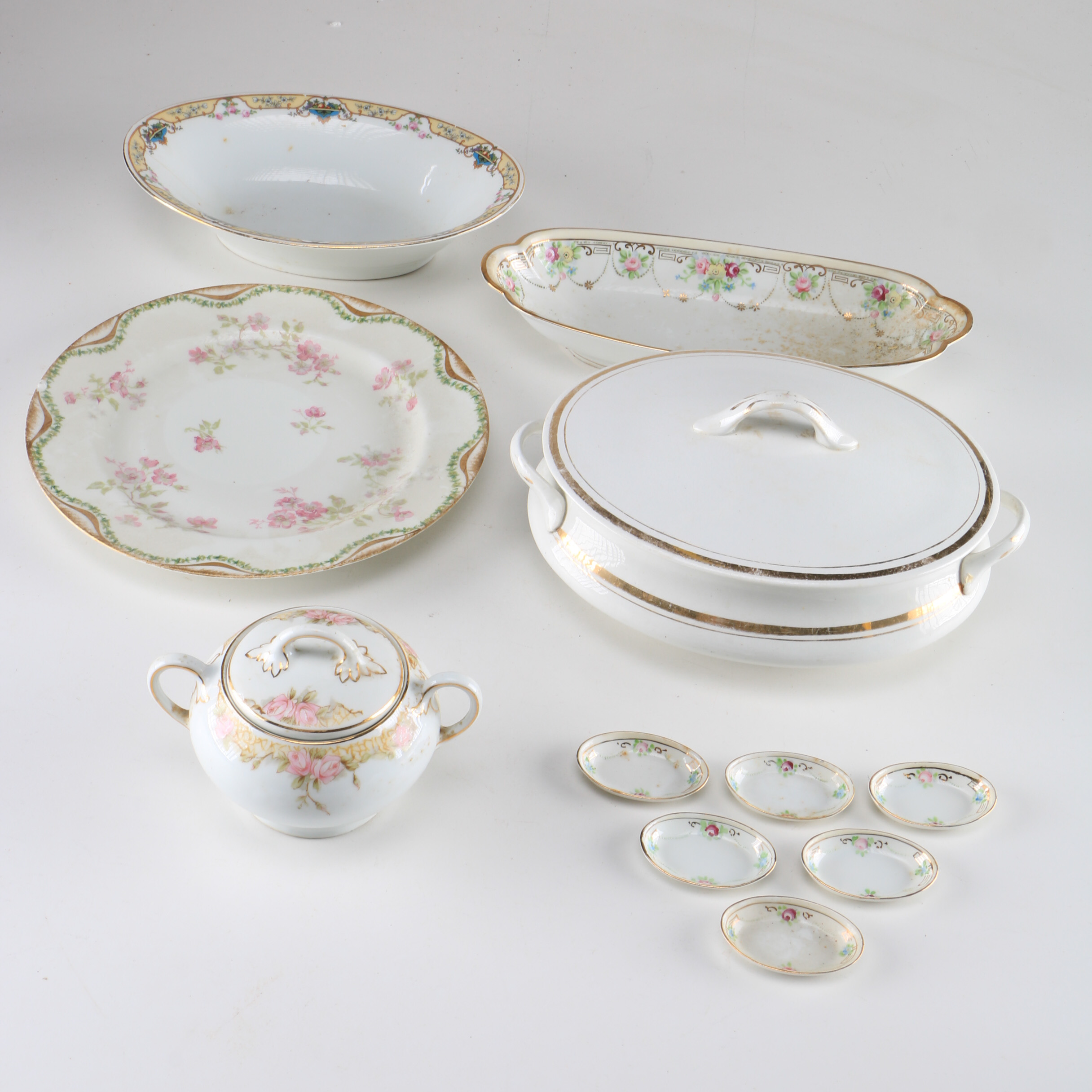 Collection of Bone China and Porcelains including Nippon and Limoges
