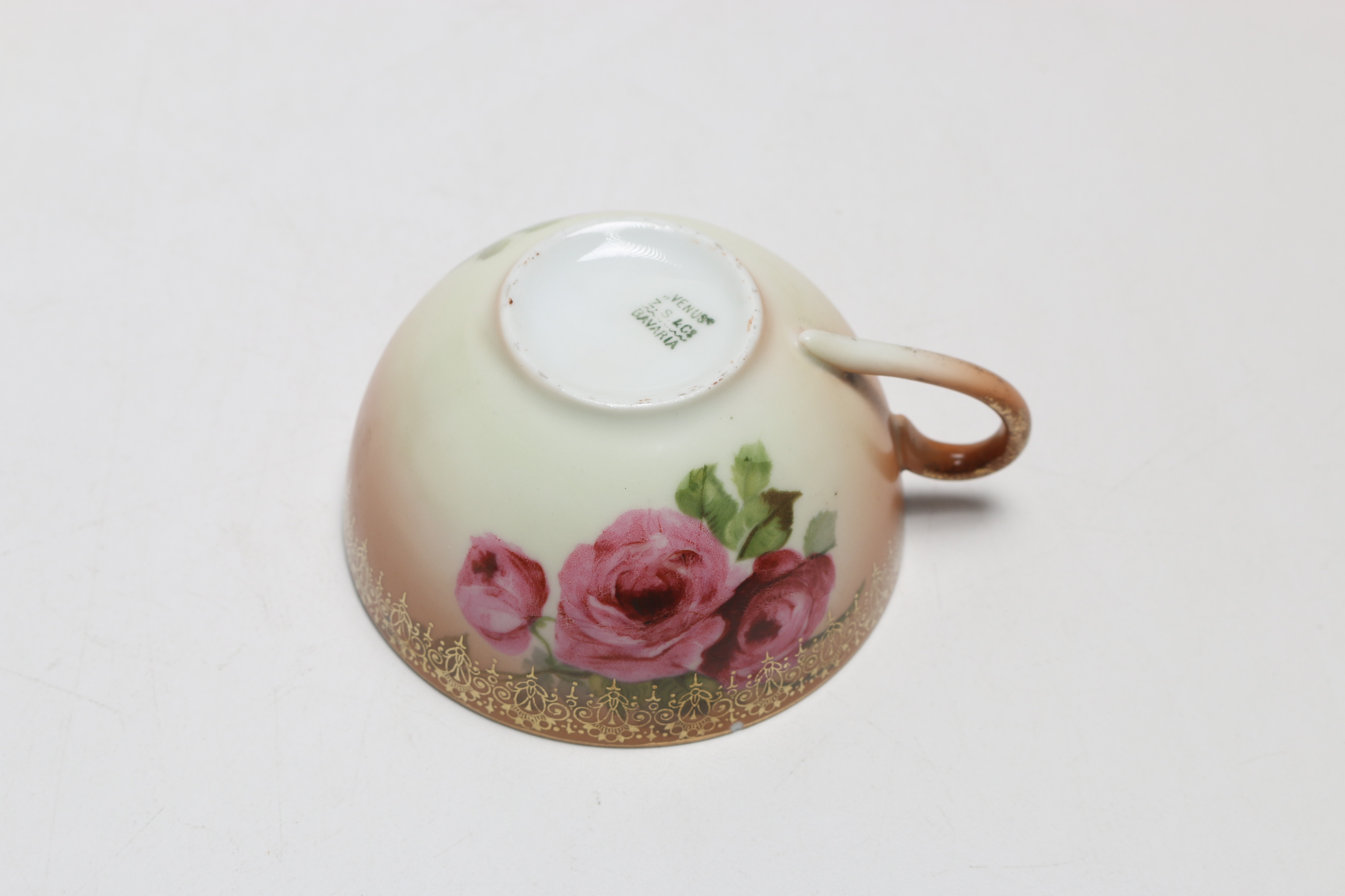 Antique and Vintage French and Bavarian China Teacups and Bone Dishes