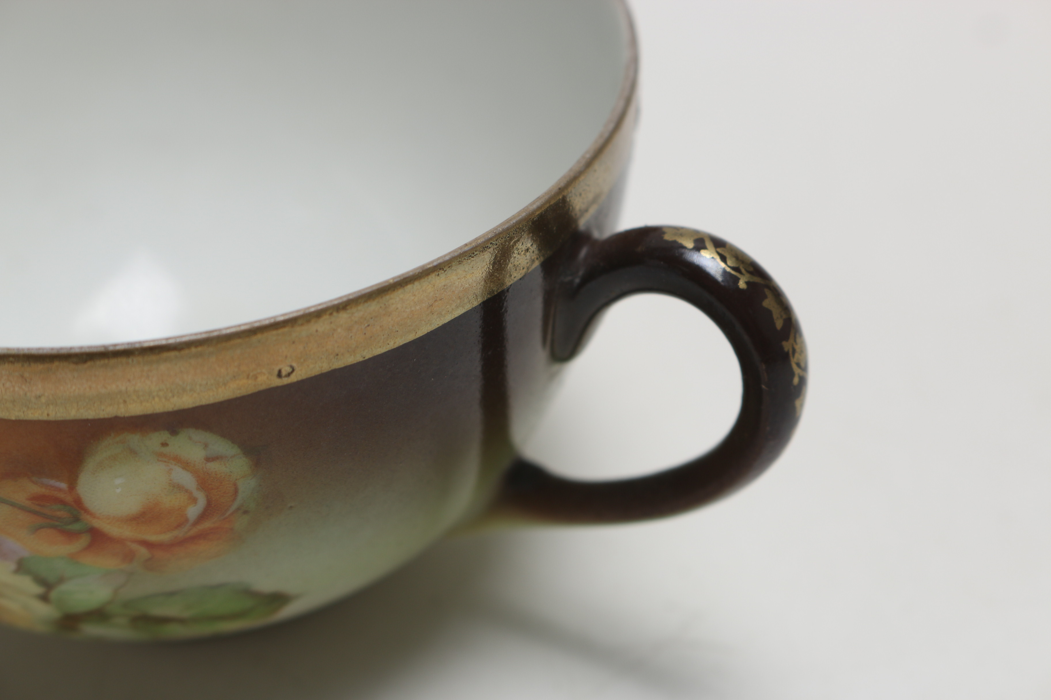 Antique and Vintage French and Bavarian China Teacups and Bone Dishes