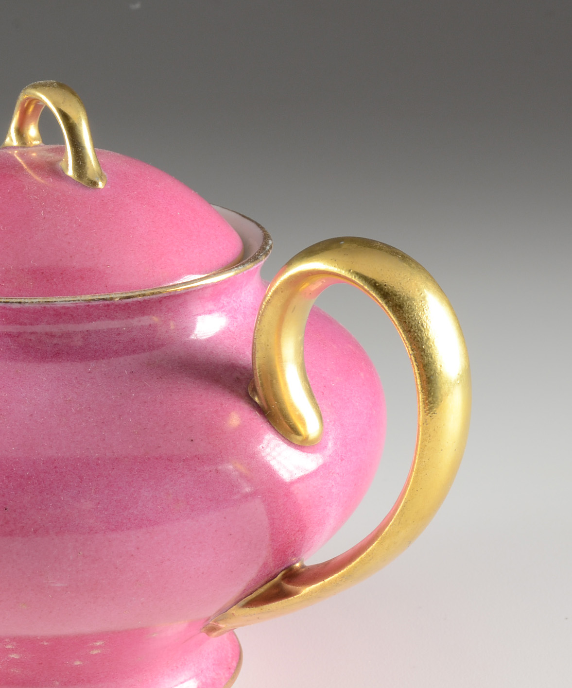 Limoge Belvedere Hand-painted Pink Tea and Dessert Set