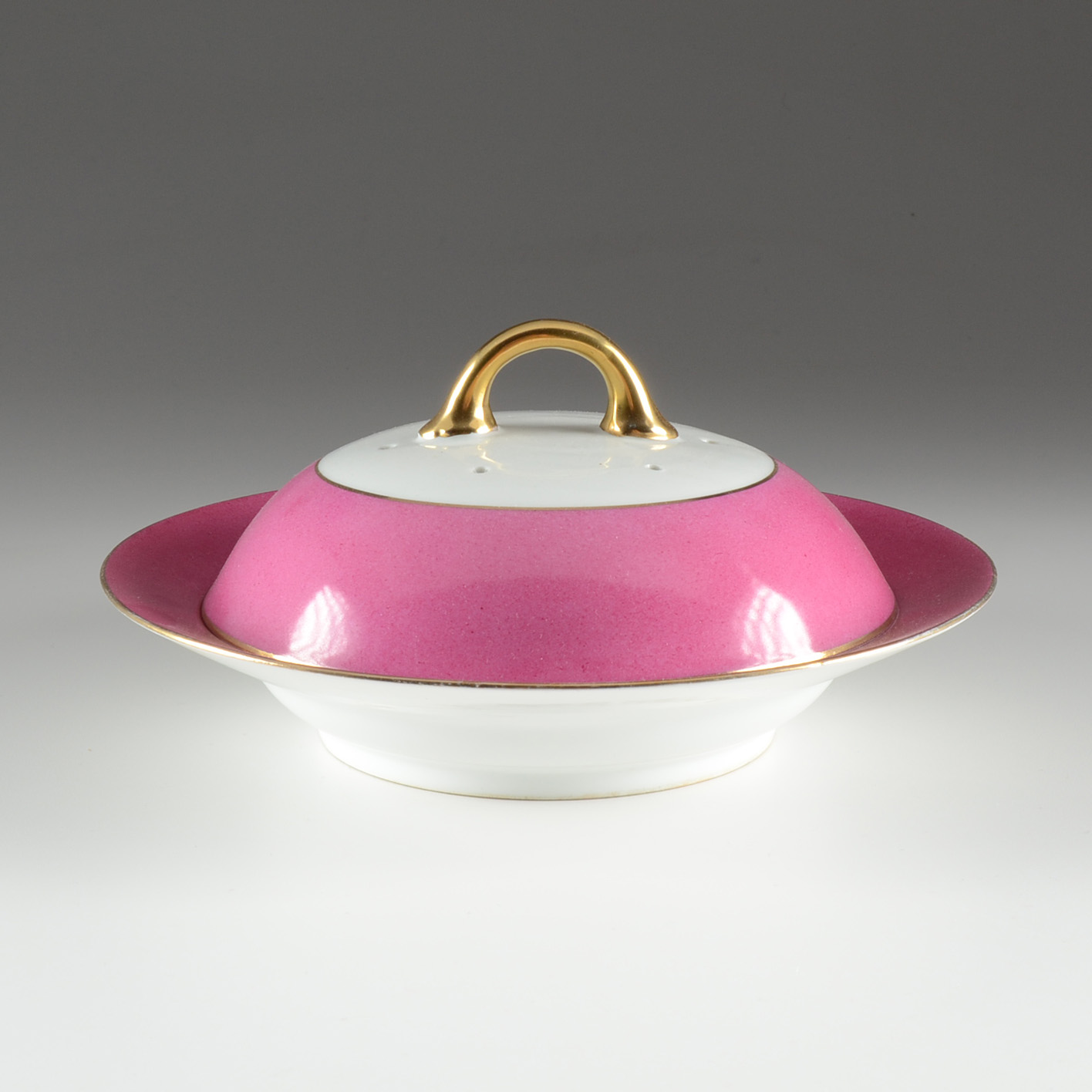 Limoge Belvedere Hand-painted Pink Tea and Dessert Set