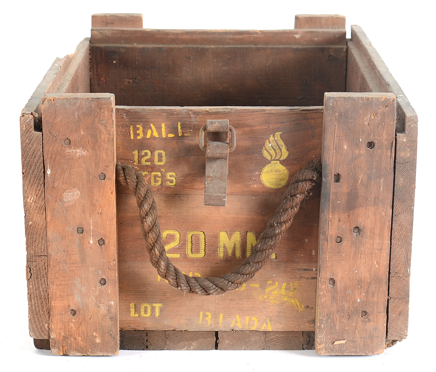 Vintage Ammunition Wood Crate