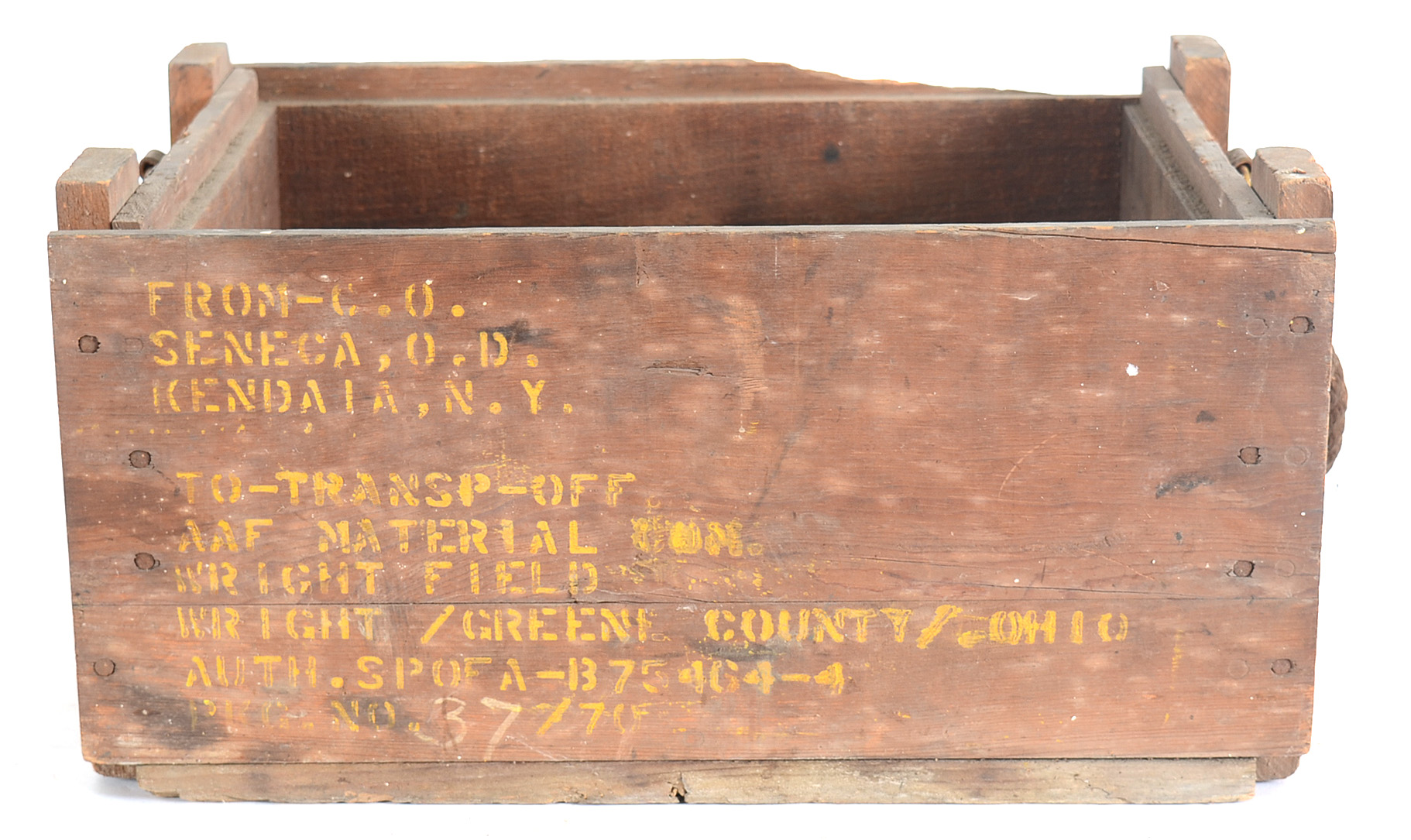 Vintage Ammunition Wood Crate