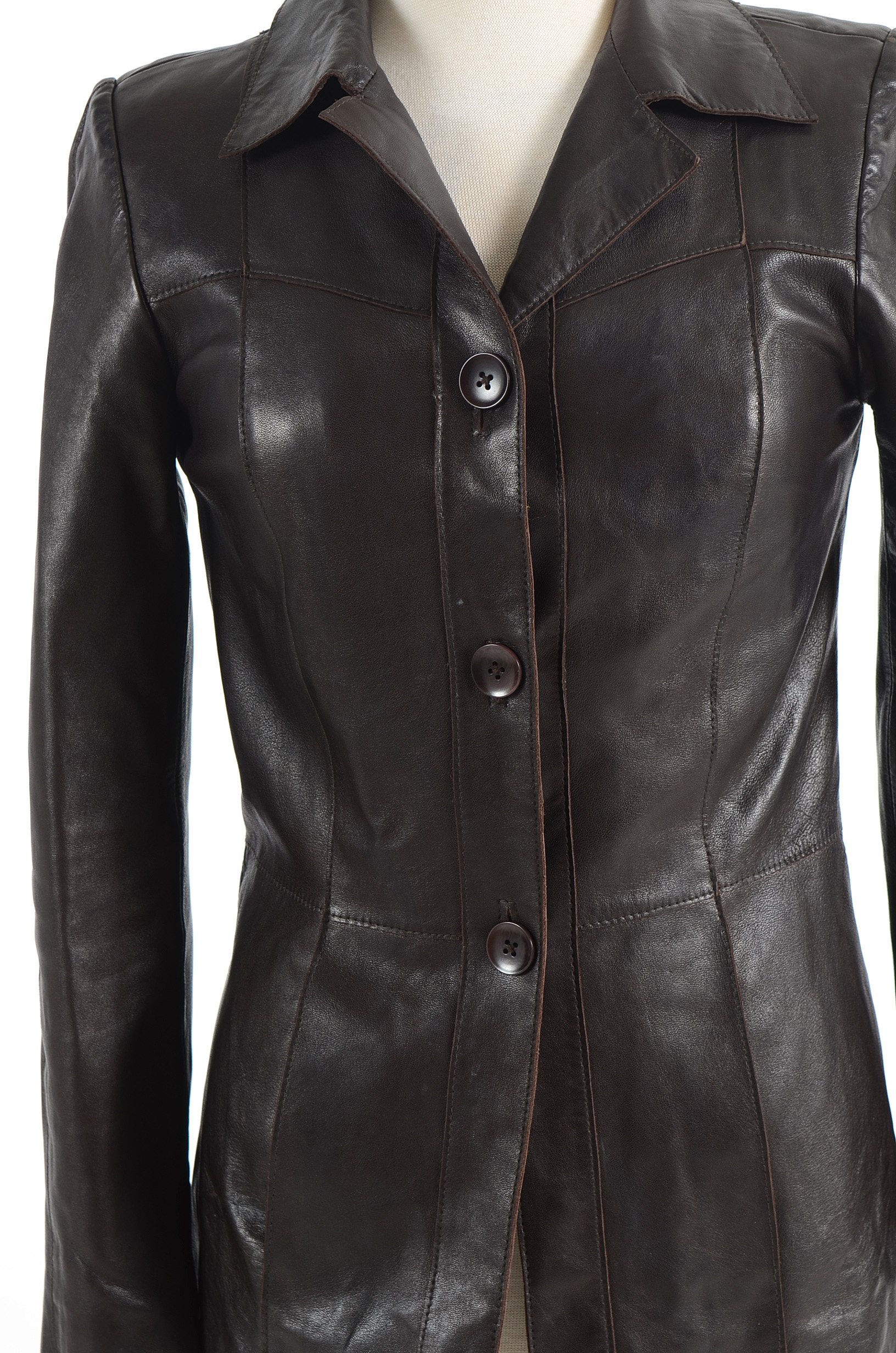 John Carlisle Essentials Brown Leather Jacket