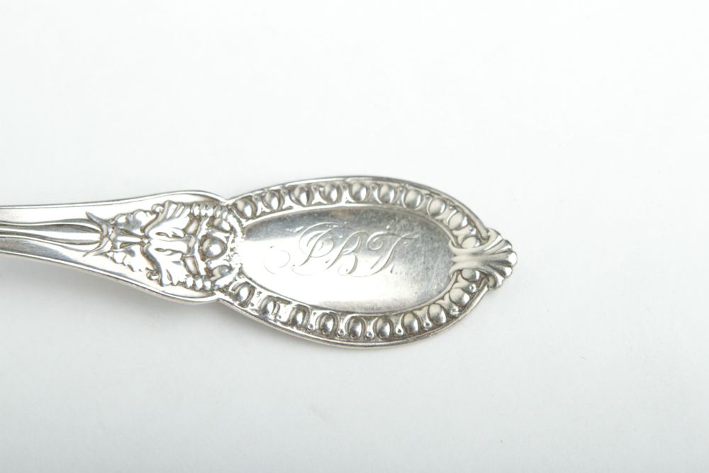 Sterling and Sterling Handled Serving Spoons and Forks