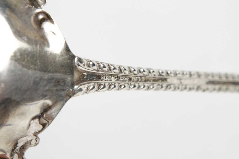 Sterling and Sterling Handled Serving Spoons and Forks