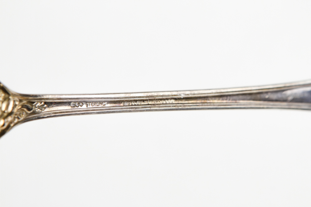 Sterling and Sterling Handled Serving Spoons and Forks