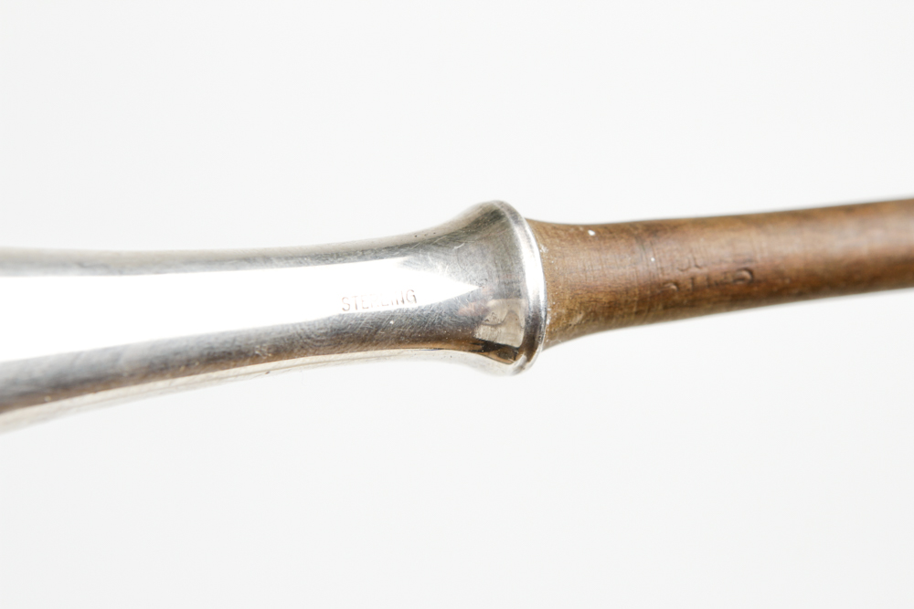 Sterling and Sterling Handled Serving Spoons and Forks