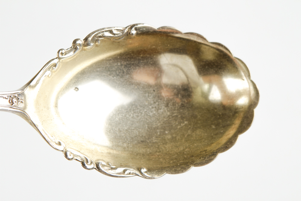 Sterling and Sterling Handled Serving Spoons and Forks