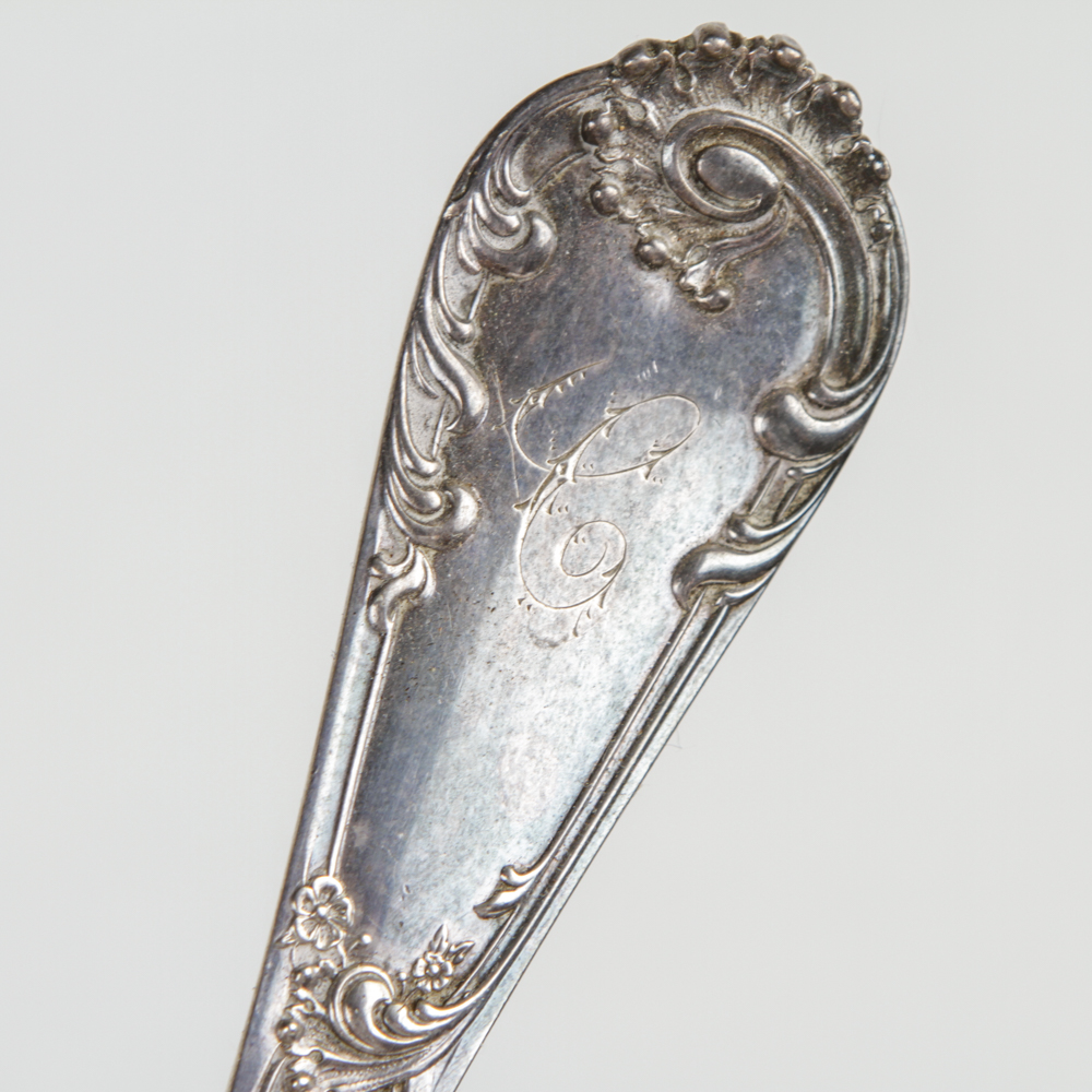 Sterling and Sterling Handled Serving Spoons and Forks